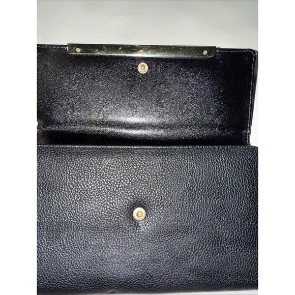 Steve Madden Black Wristlet Removable Strap Card Holder - Picture 3 of 7
